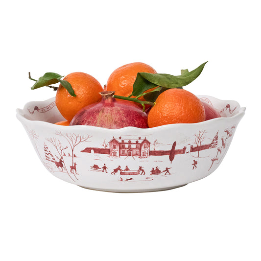 Country Estate Winter Frolic 11" Serving Bowl | Ruby CE35/73