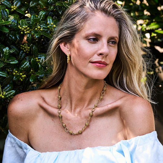 Berry & Bead Chain 24" Gold ZYN01/710