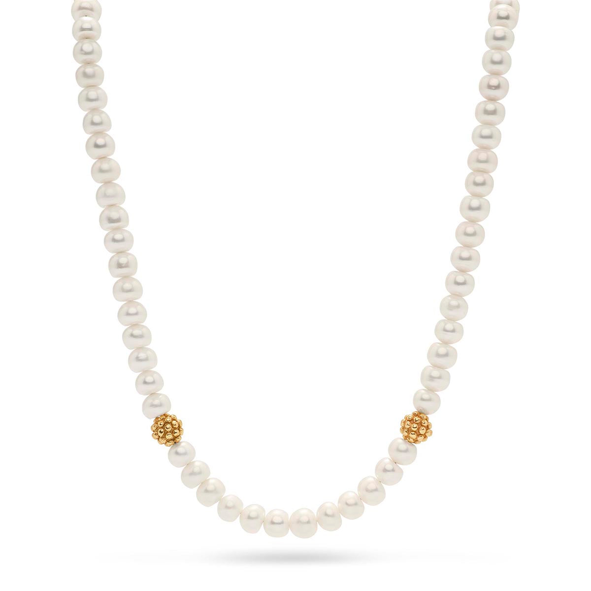 Berry Single Strand Necklace, 16"+2'' - Pearl