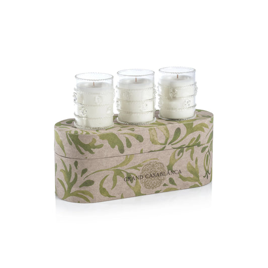 Grand Casablanca Scented Candle Trio | Water Lotus