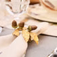 Forest Walk Acorn Napkin Ring Set/4 - Multi