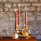 Forest Walk Pumpkin & Vine Triple Candlestick Holder | Gold