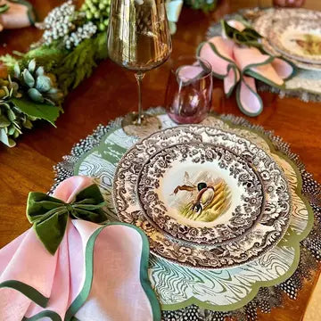 Green Wood X Cotton & Quill Paper Placemats | Set of 24