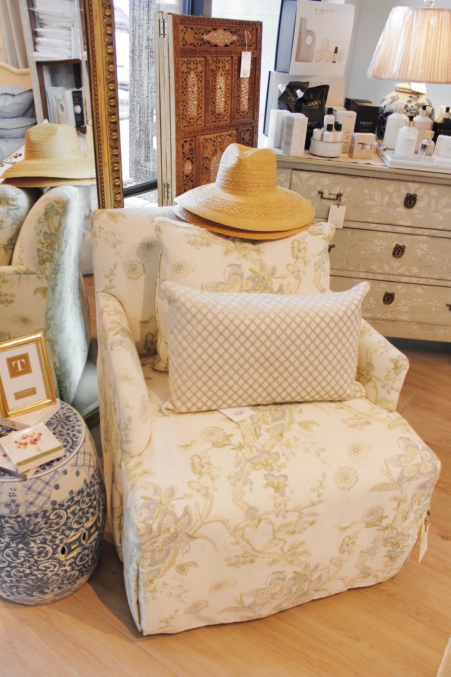 Chair Treasure Natural - Floral Print