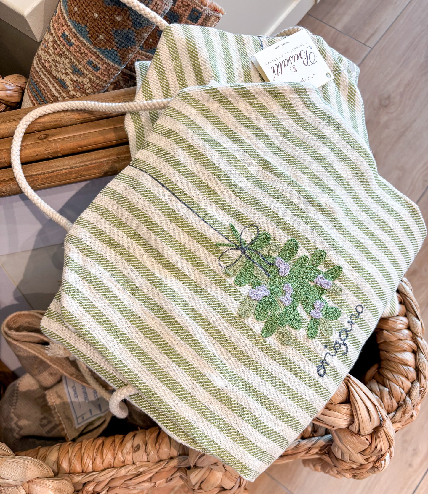 Drawstring Apron with Herbs | Busatti