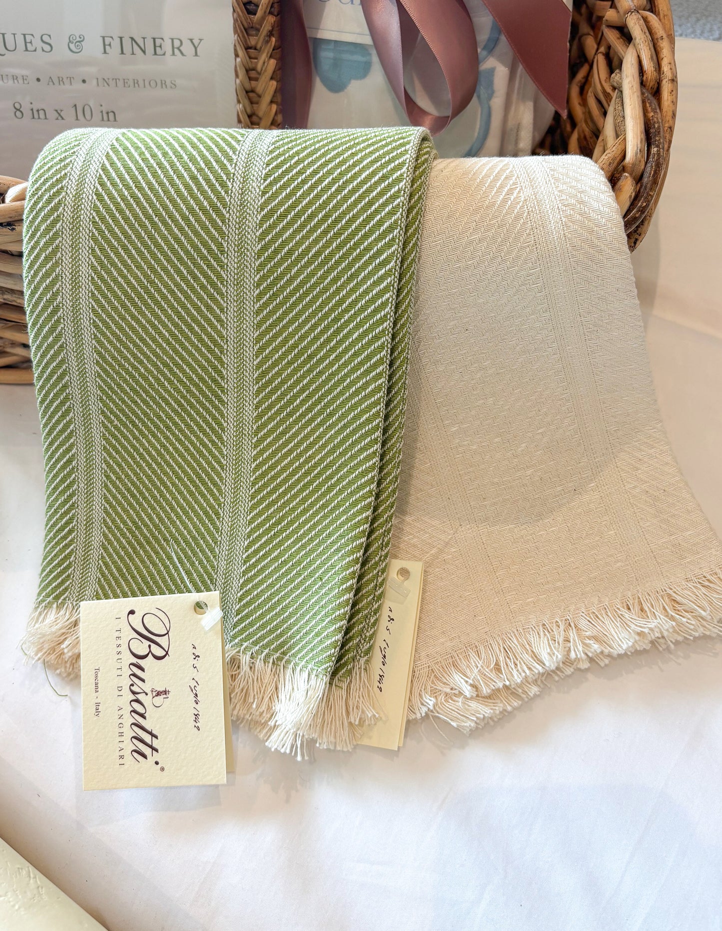 Grosseto Twill Apple Green Guest Towel | Busatti Col. 20