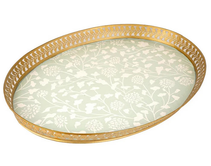 Pale Green Spring Pierced Tray