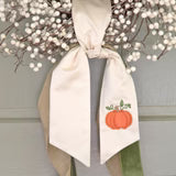 Wreath Sash | Pumpkin - Orange