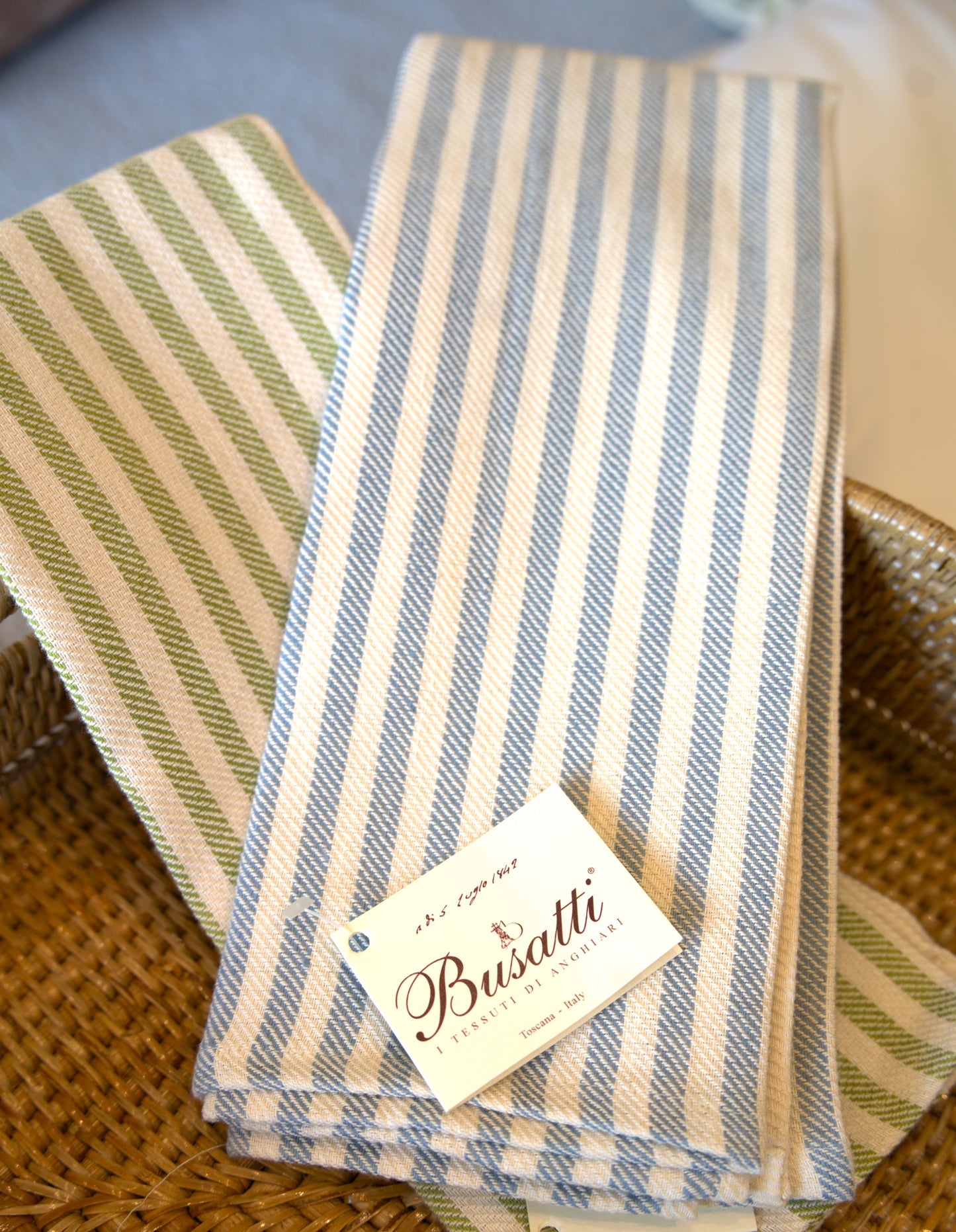 Pomelo Striped Light Blue | Busatti Kitchen Towel Col. 135