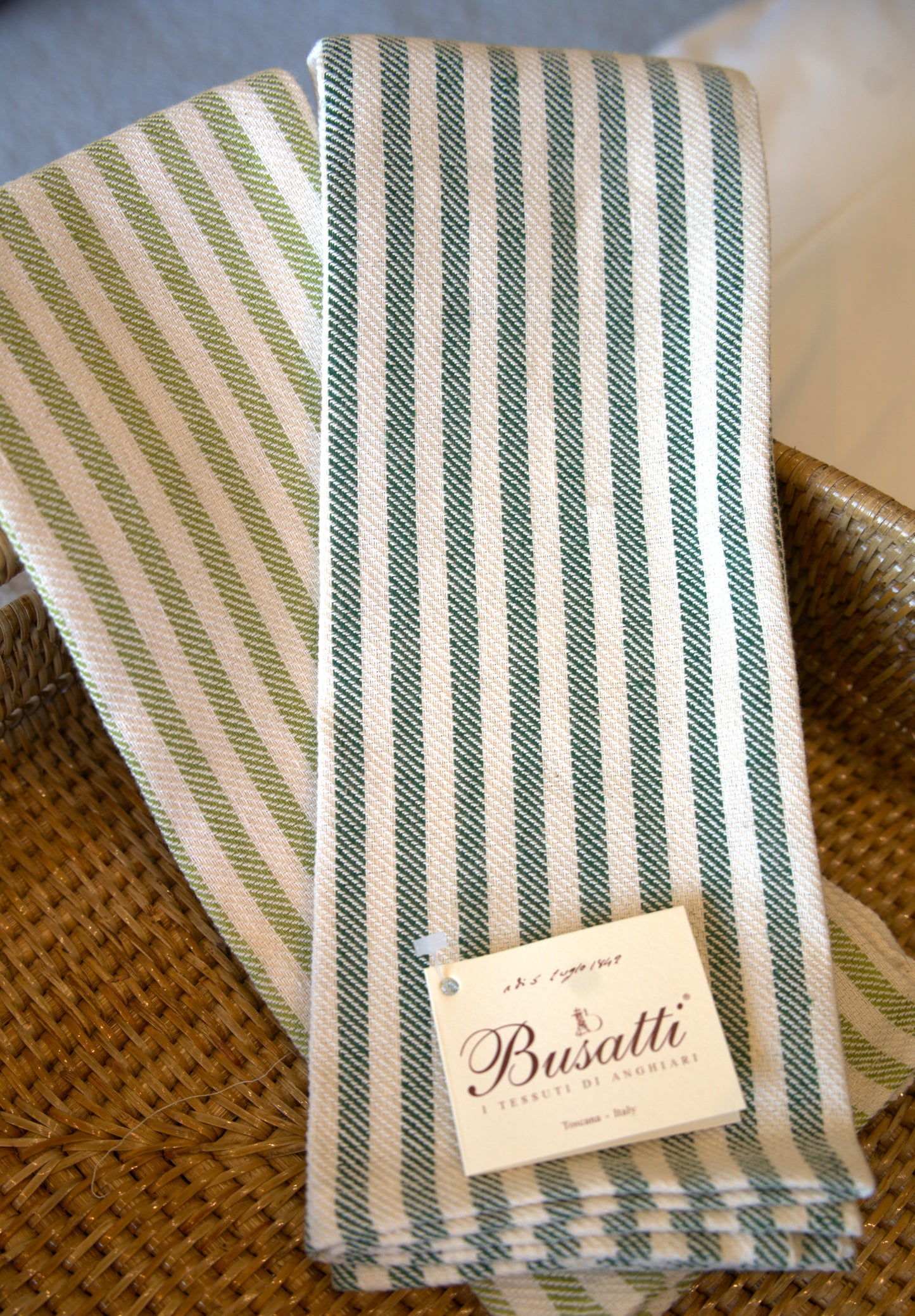 Pomelo Emerald | Busatti Kitchen Towel | Col 50