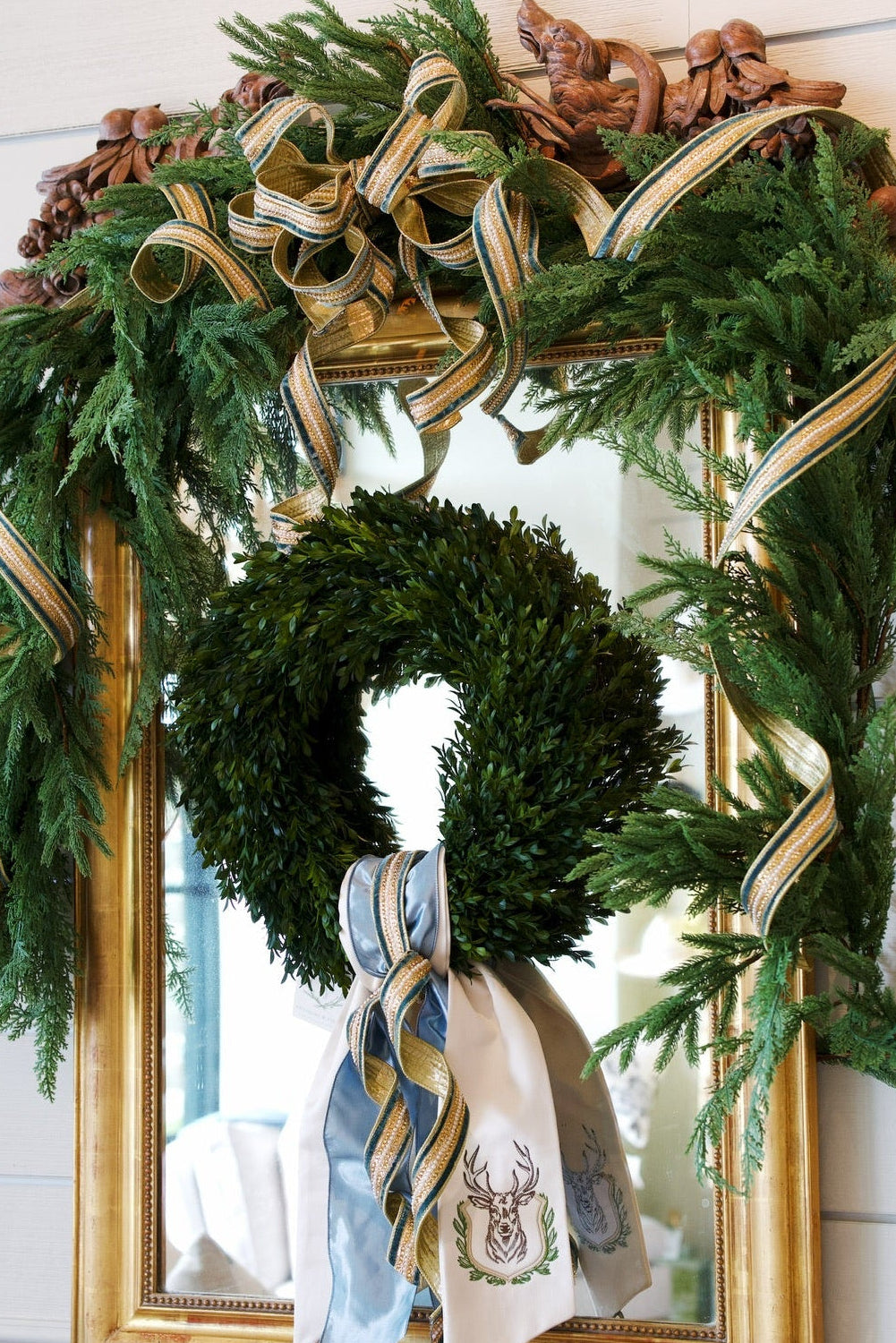 Celadon Velvet Ribbon with Pearl Trim | D. Stevens