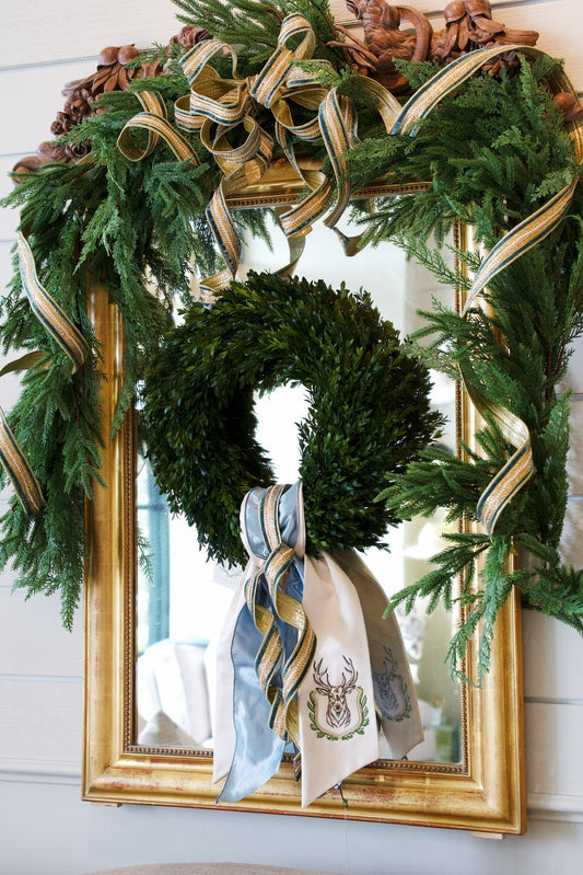 Mounted Stag Wreath Sash