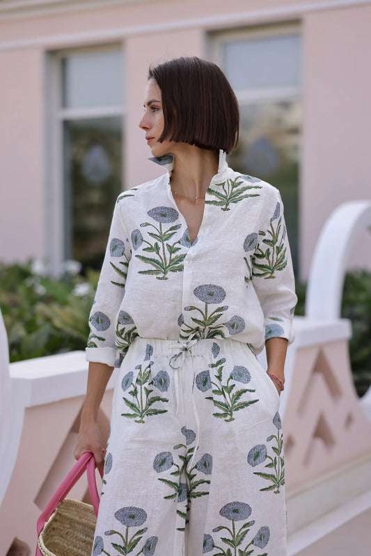 Montecito Popover Blue Flower | XS