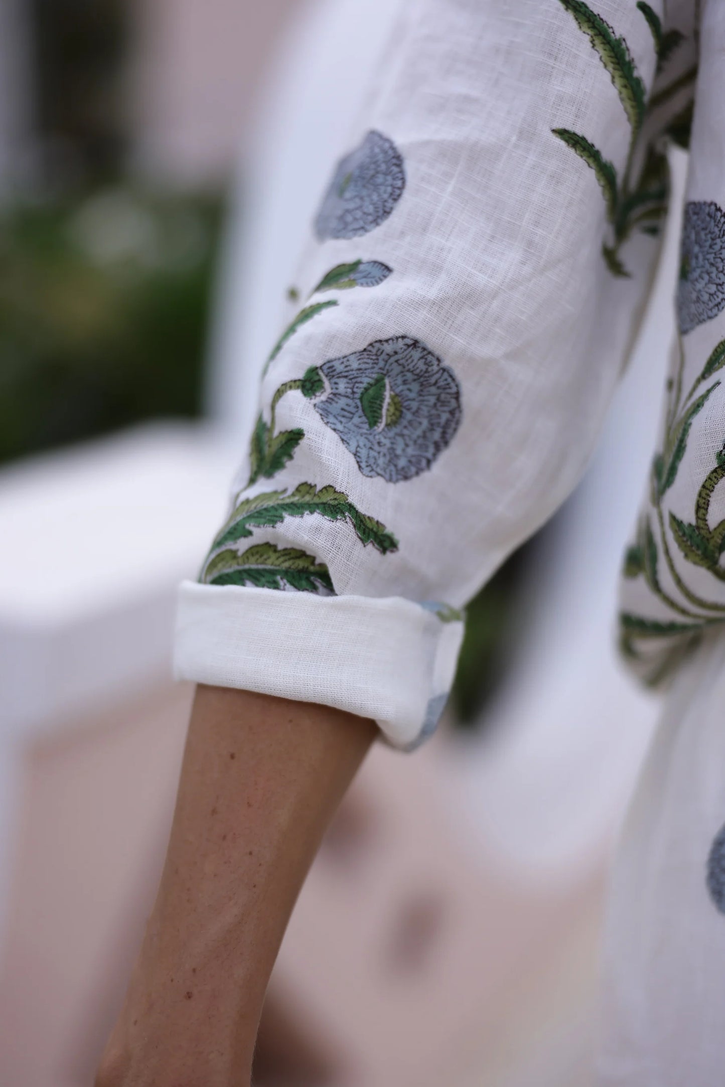 Montecito Popover Blue Flower | XS