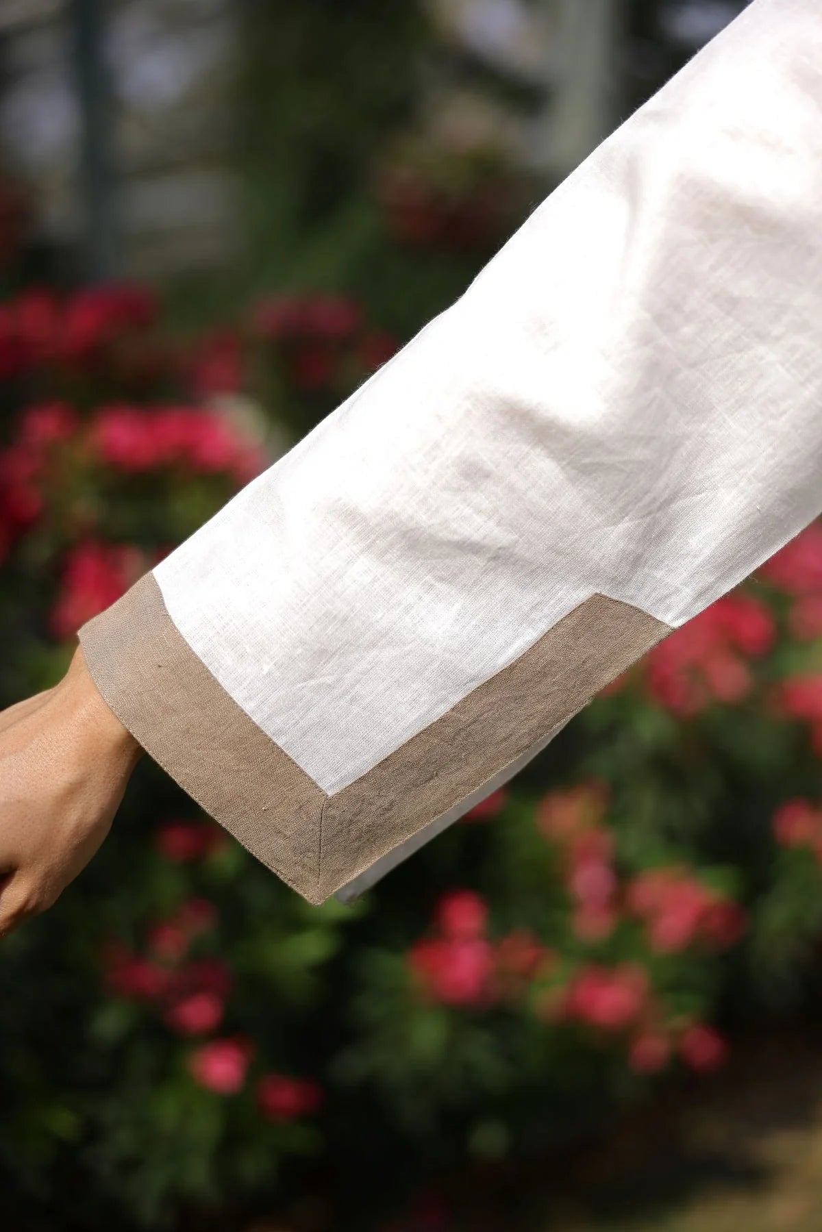Hampton Kaftan Khaki Flower - XS/S