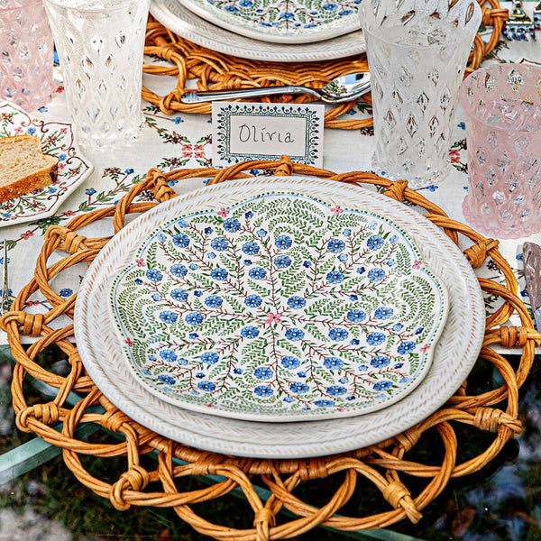 Villa Seville Scalloped Dessert/Salad Plate - Chambray