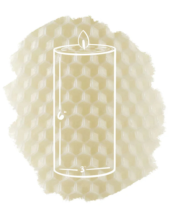 Standard Pillar Single - 6" | Ivory