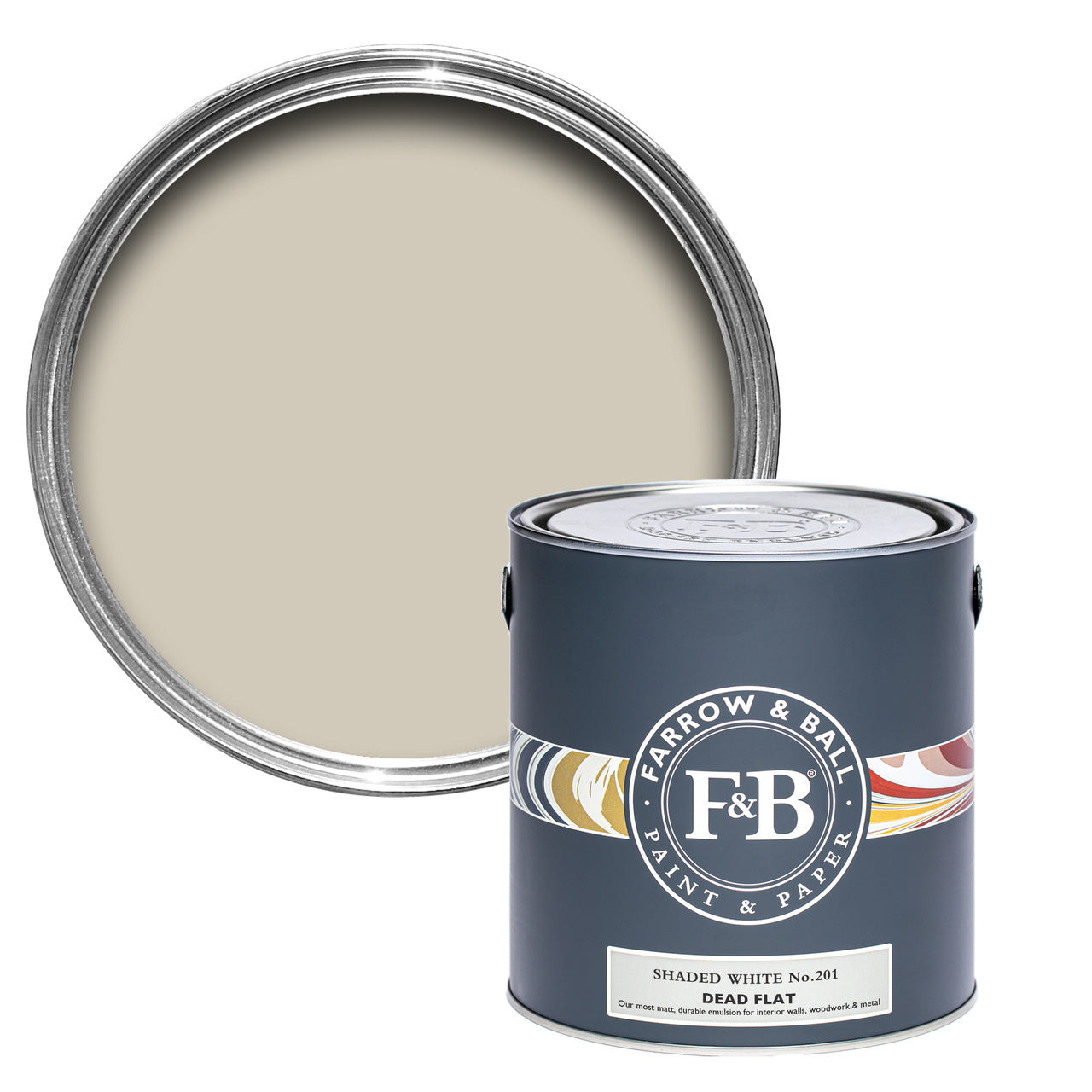 1 GALLON DEAD FLAT | SHADED WHITE NO. 201
