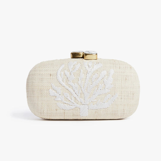 Coral Clutch White - Pamela Munson