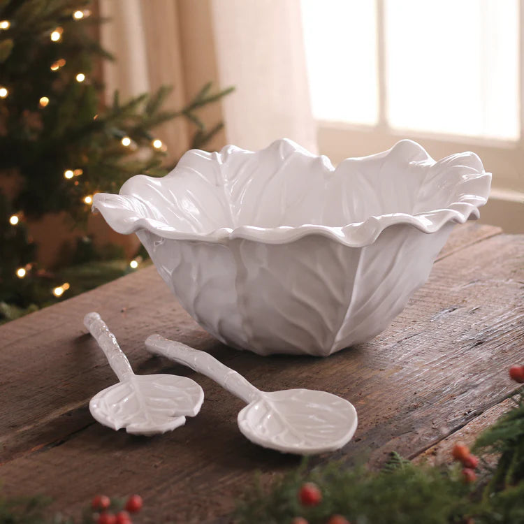 VIDA Lettuce Large Bowl - White
