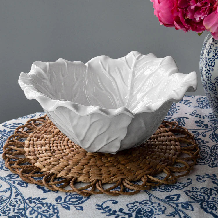 VIDA Lettuce Large Bowl - White