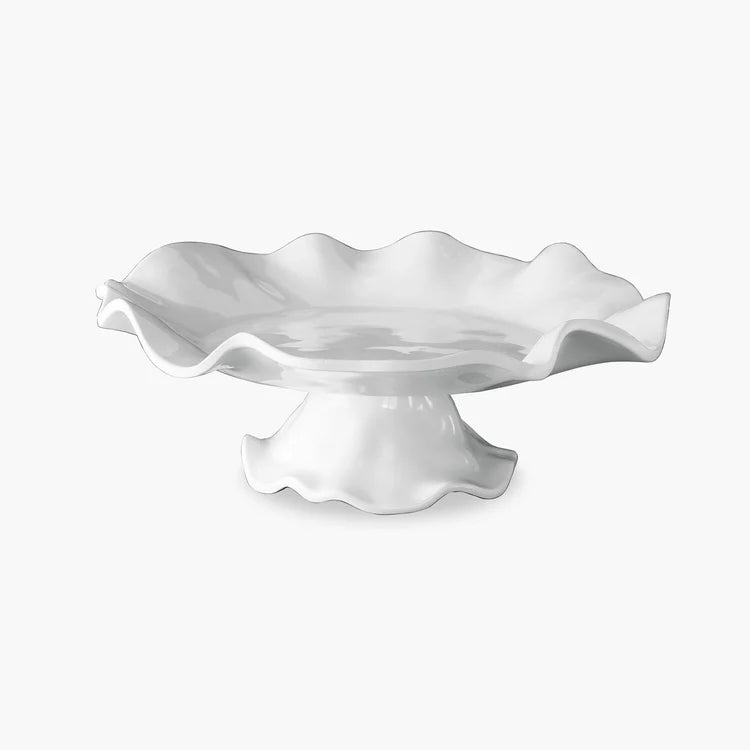 VIDA Havana Pedestal Cake Plate - White