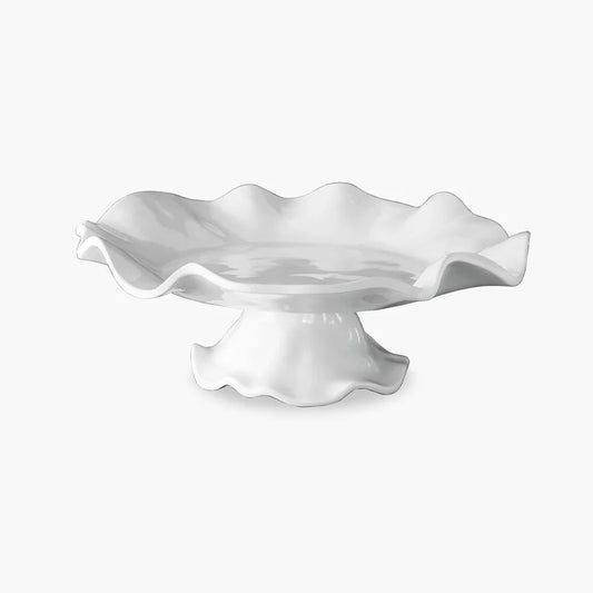 VIDA Havana Pedestal Cake Plate - White