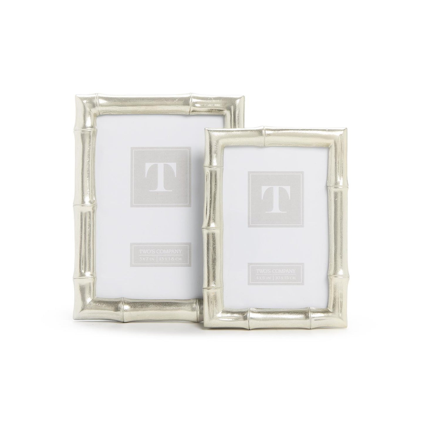 Silver Faux Bamboo Photo Frame 5x7