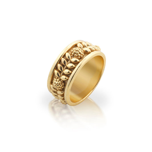 Berry Vine Ring - Gold-Size 6