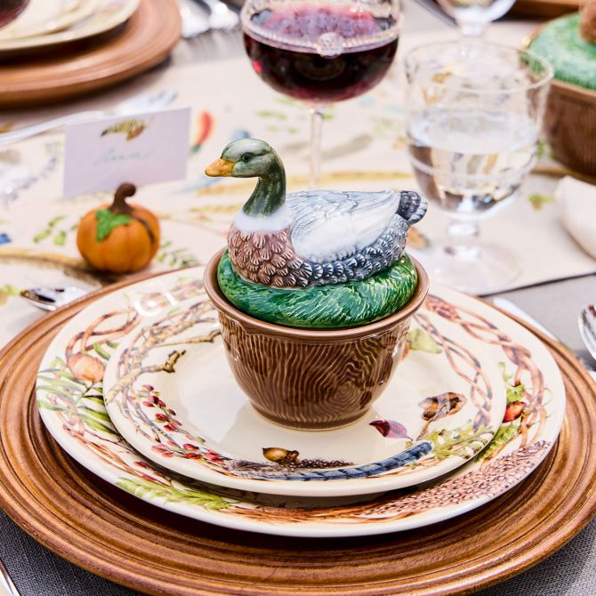 Forest Walk Duck Bowl with Lid - Multi FW