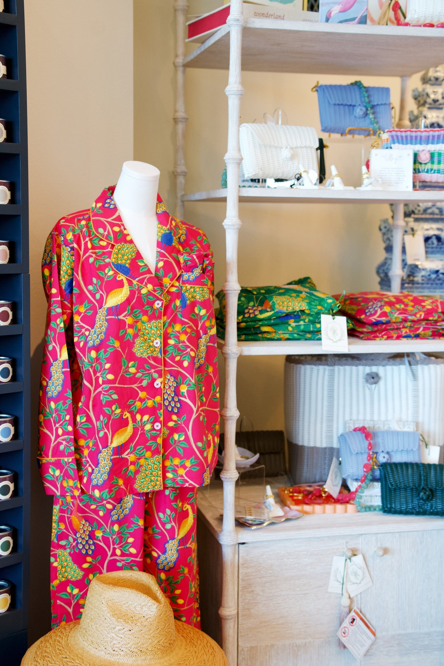 Fearless Peacock | Long Sleeve Pajama Gift Set | Pink