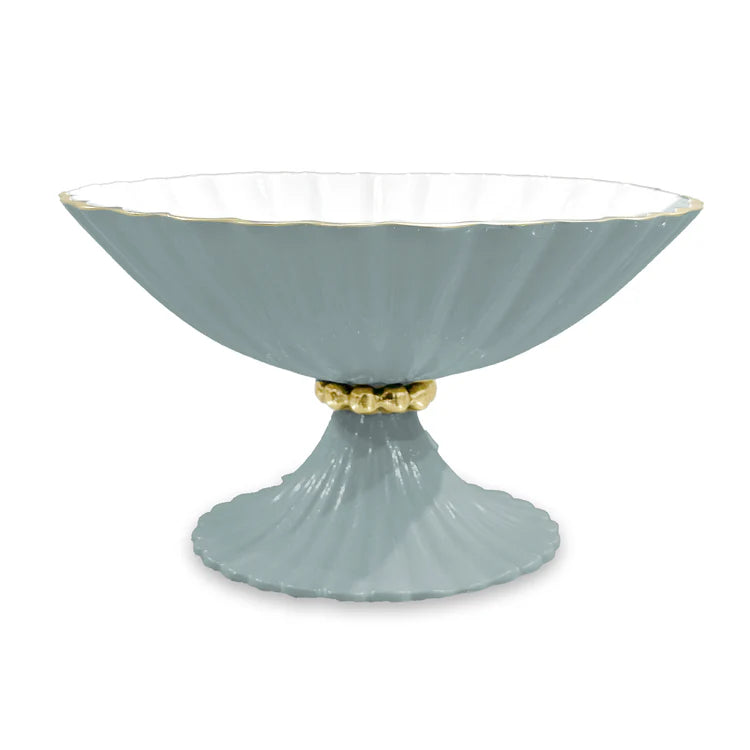 ENCANTO Vienna Small Pedestal - Slate & White