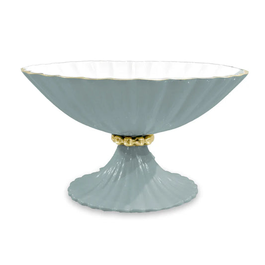 ENCANTO Vienna Small Pedestal - Slate & White