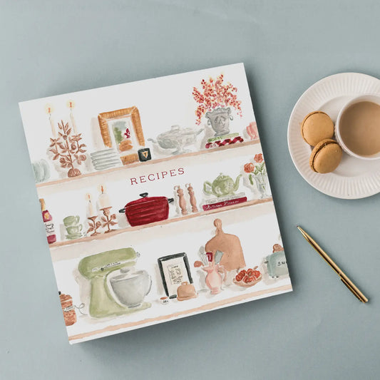 Autumn Kitchen Shelves 3-Ring Binder with Index Tab Dividers