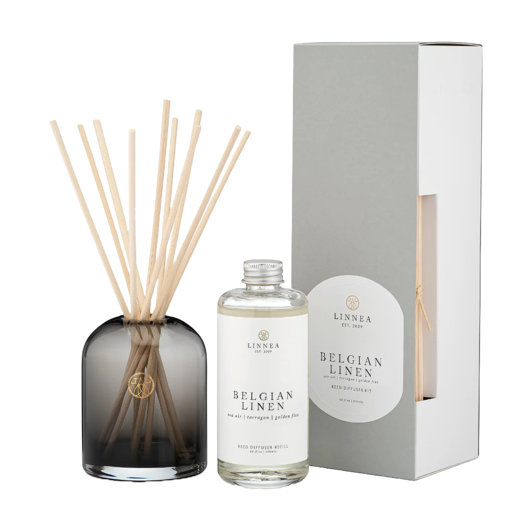 Belgian Linen Diffuser - Sea Air | Tarragon | Golden Flax