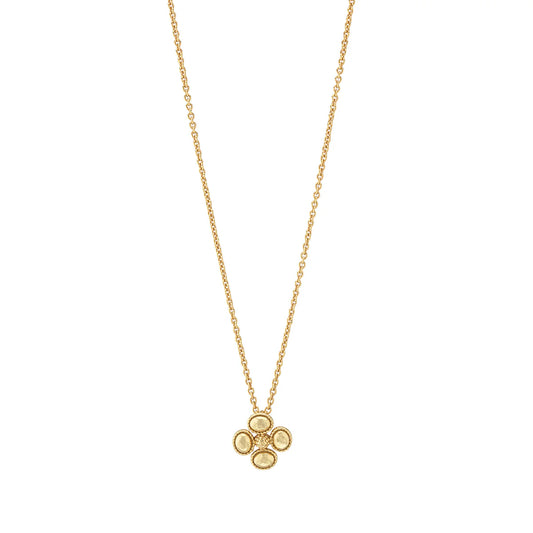 Berry Clover Station Necklace 16" + 2" Gold ZYN10/710