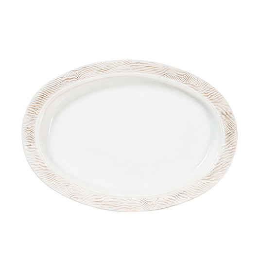 Blenheim Oak 18" Platter - Whitewash