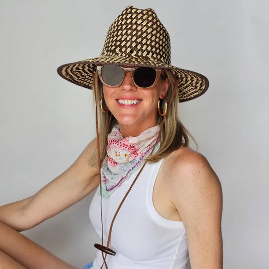 Baldiz Brown and Cream Lifeguard Hat