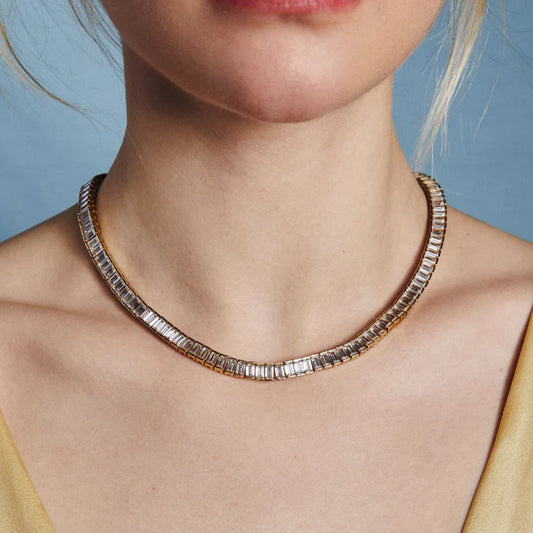 Baquette Tennis Necklace - HART