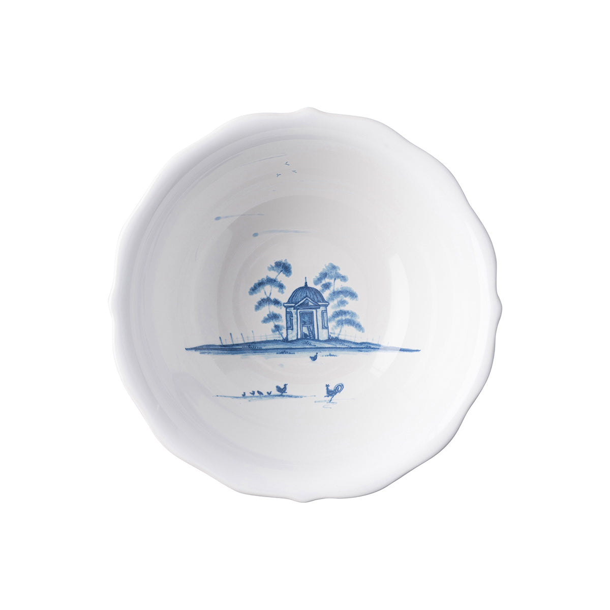 Country Estate Cereal/Ice Cream Bowl - Delft Blue