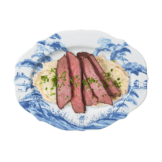 Country Estate 15" Platter - Delft Blue