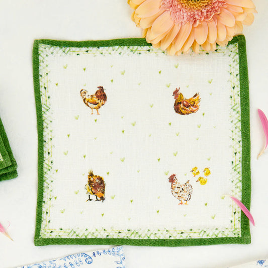 Chickens | Cocktail Napkins set of 4