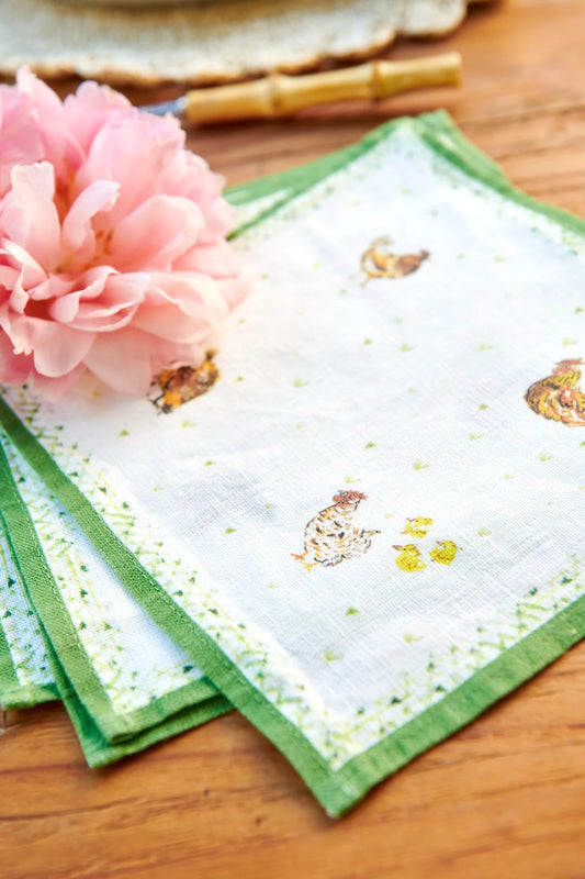 Chickens | Cocktail Napkins set of 4