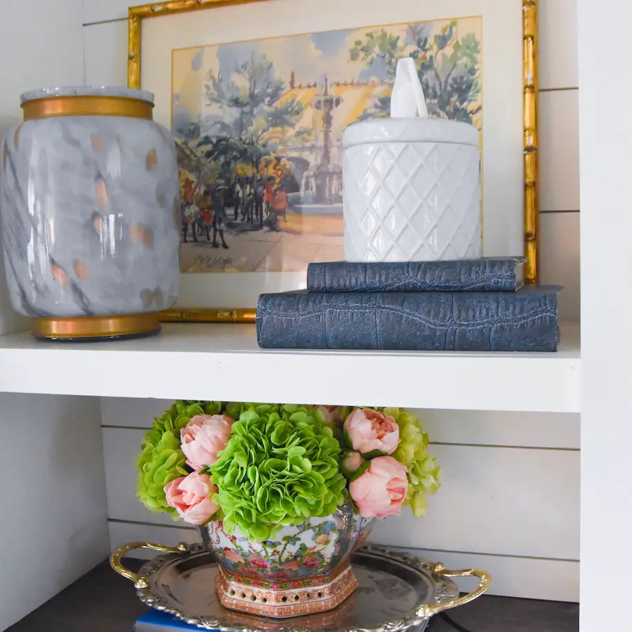 The Chloe Tissue Vessel | Chloe White Lattice