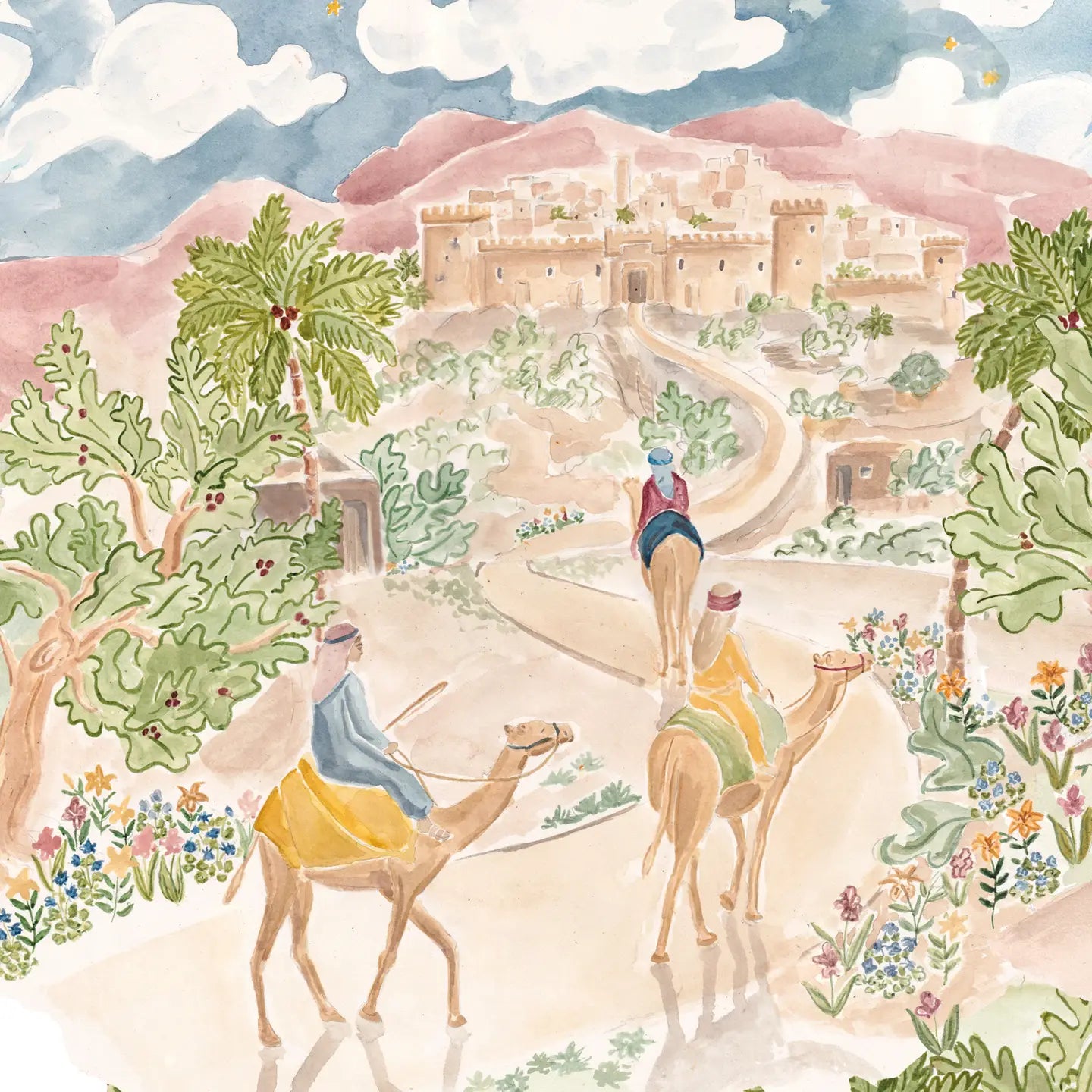 Christmas Tapestry Gift Wrap