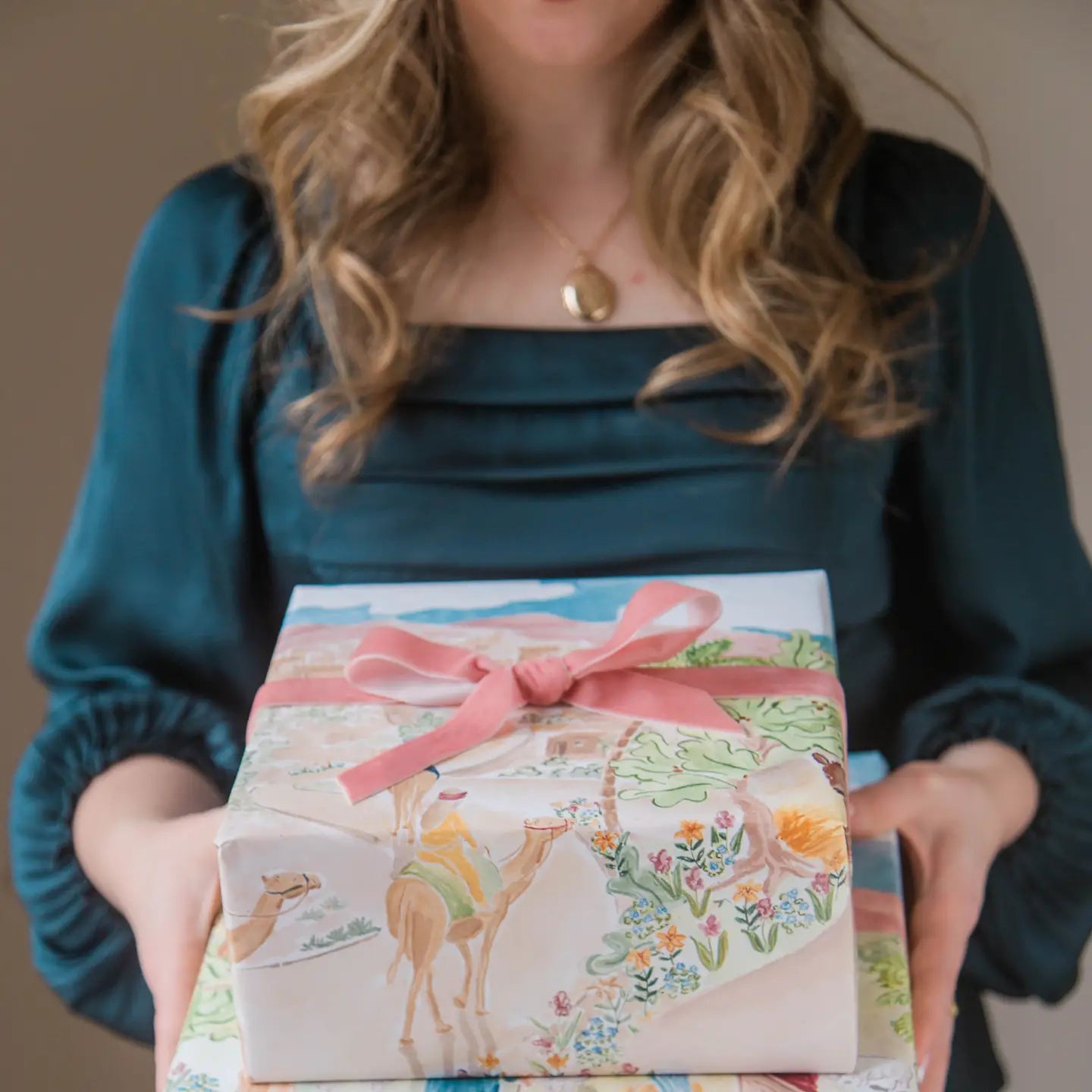 Christmas Tapestry Gift Wrap