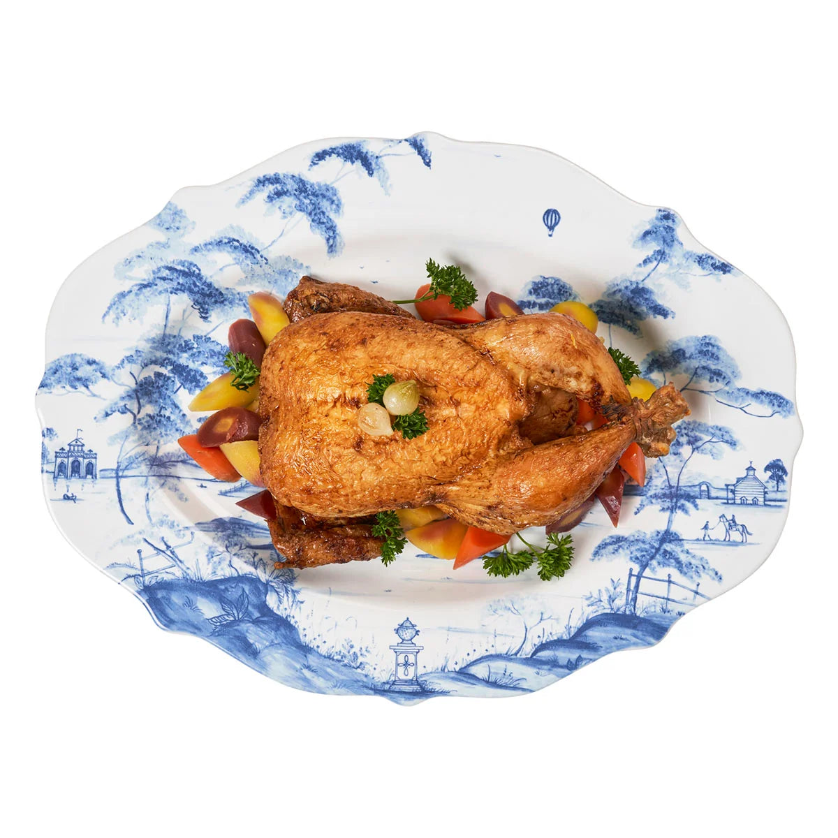 Country Estate 18.5" Platter | Delf Blue
