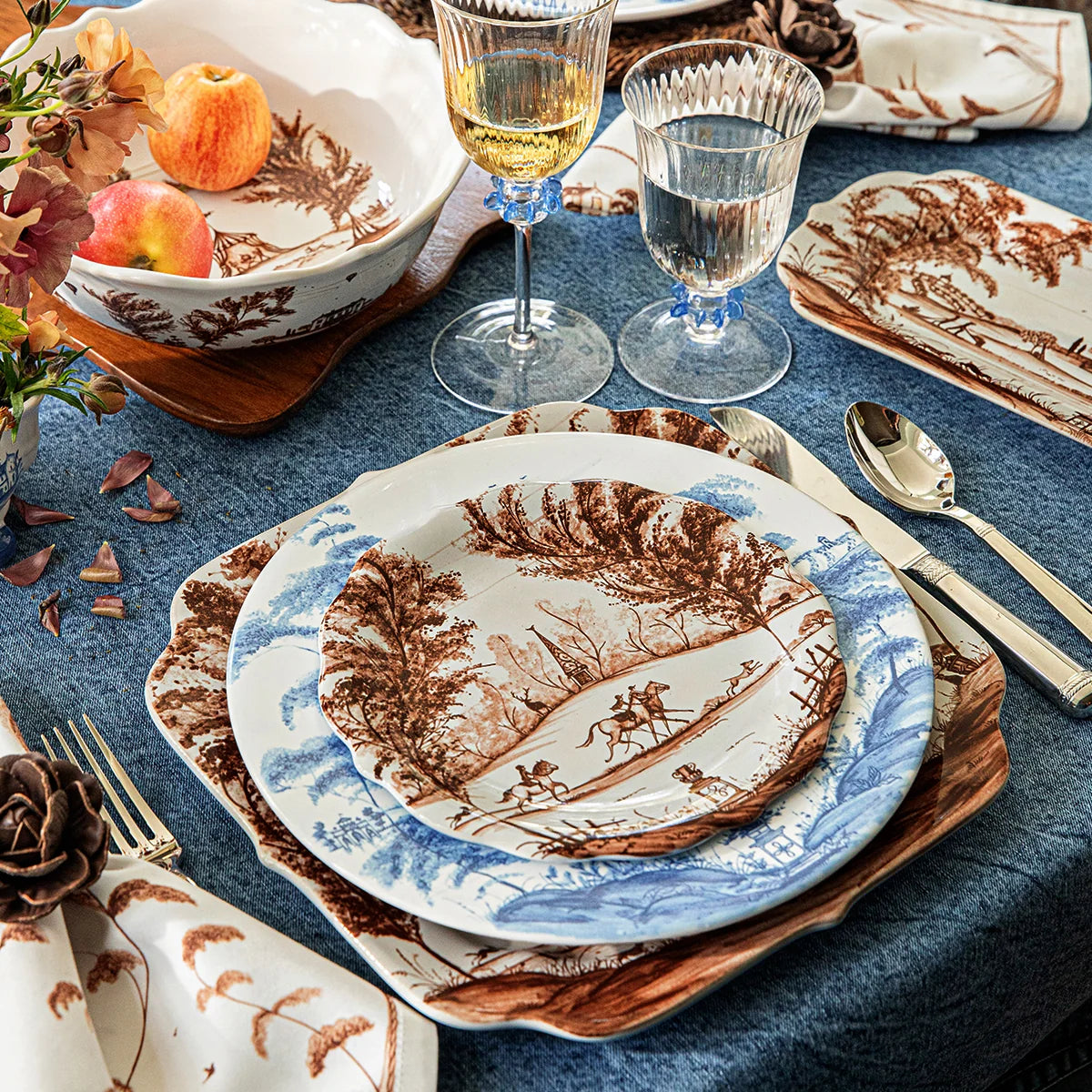 Country Estate Harvest 12" Tray | Sepia