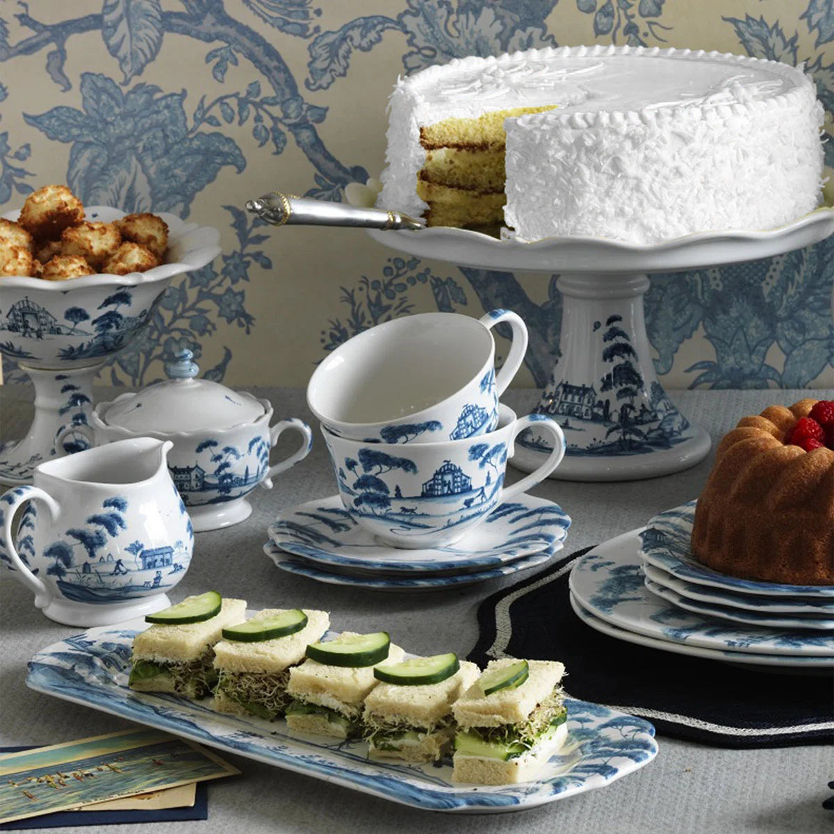 Country Estate Teacup | Delf Blue