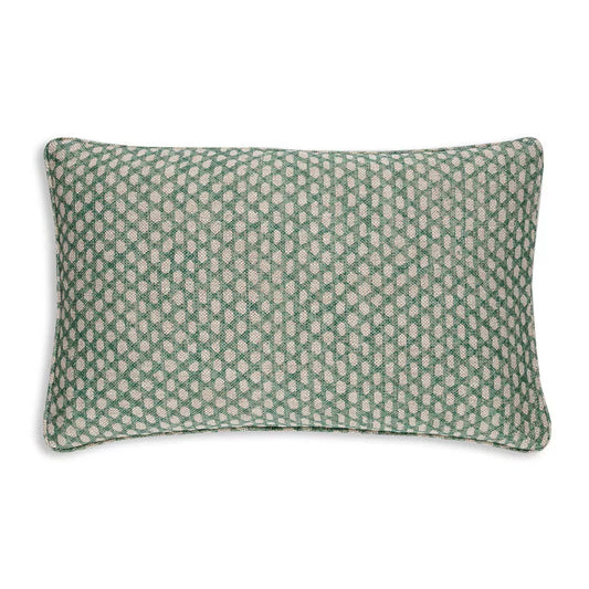 Oblong Cushion in Green Wicker CUSO-N098 | Small Oblong